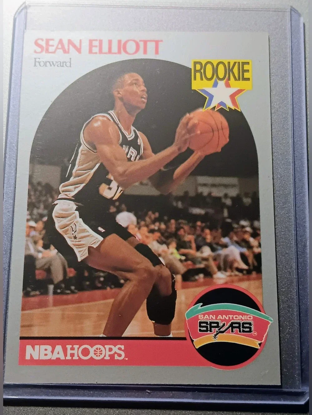 1990 NBA Hoops Basketball #267 Sean Elliot San Antonio Spurs Rookie RC Card
